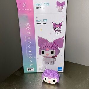 Nanoblock Kuromi Figure - Purple and White